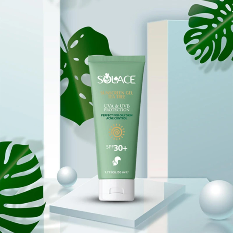 کرم‌ ژل ضد آفتاب چای سبز و درخت چای Solace