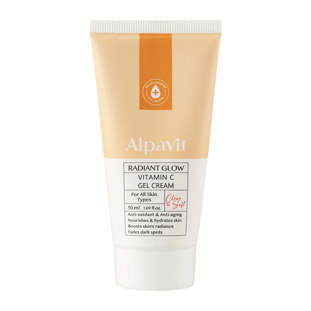 ژل کرم ویتامین C آلپاویت Radiant Glow حجم 50 میل