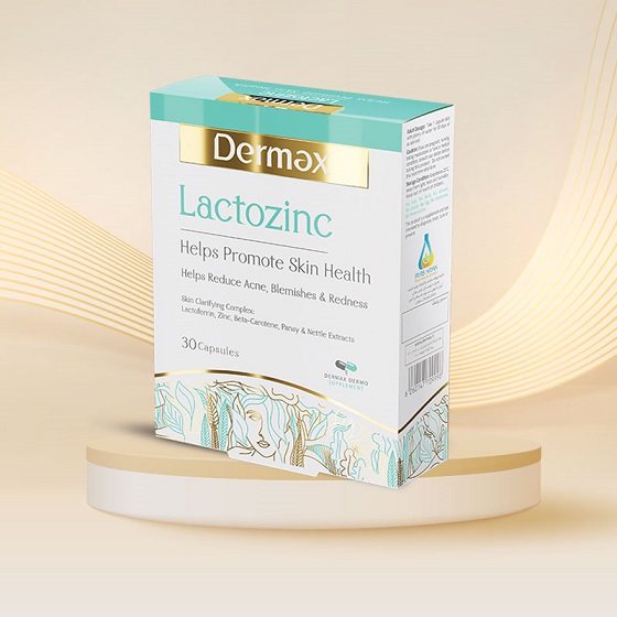 کپسول درمکس لاکتوزینک | Dermax Lactozinc مکمل کاهش چربی و آکنه پوست - Image 2
