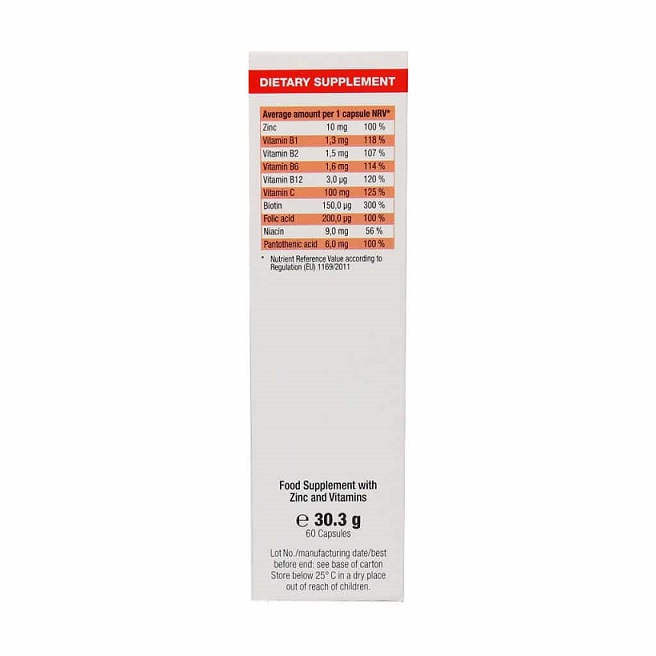 محتویات Zink plus 10 mg