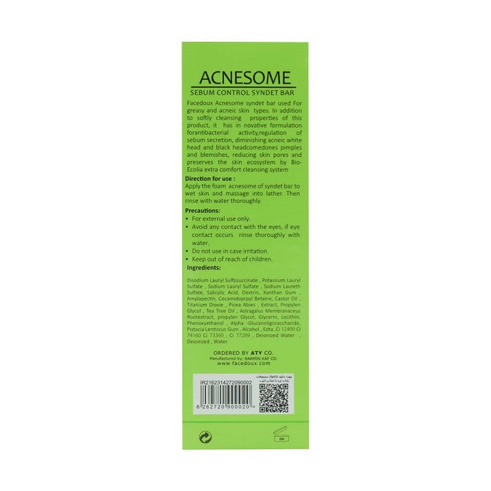 Facedoux Acnesome Syndet Bar 100 g