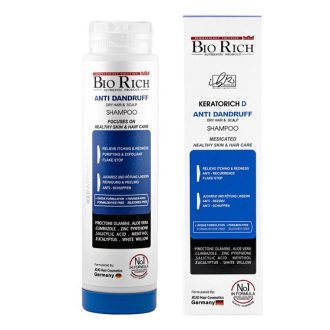 شامپو ضد شوره موی خشک بایوریچ مدل کراتوریچ دی حجم 250ml