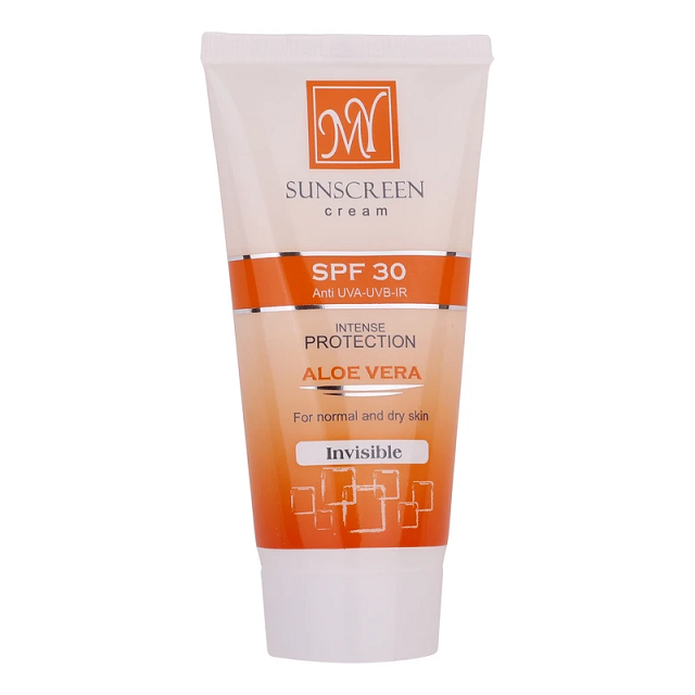 کرم ضد آفتاب بی رنگ SPF30 مناسب پوست خشک