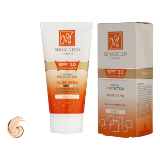 کرم ضد آفتاب رنگی SPF30 مناسب پوست نرمال تا خشک