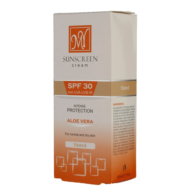 کرم ضد آفتاب رنگی SPF30 مناسب پوست نرمال و خشک