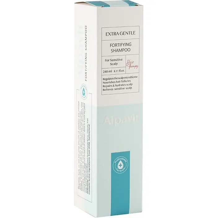 شامپو آلپاویت Extra Gentle مناسب کف سر حساس و پس از کاشت مو حجم 240ml