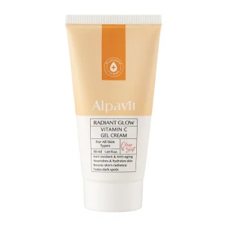 ژل کرم ویتامین C آلپاویت Radiant Glow حجم 50 میل