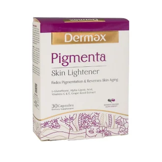 کپسول پیگمنتا درمکس | مکمل Dermax Pigmenta روشن کننده پوست بسته 30 عددی